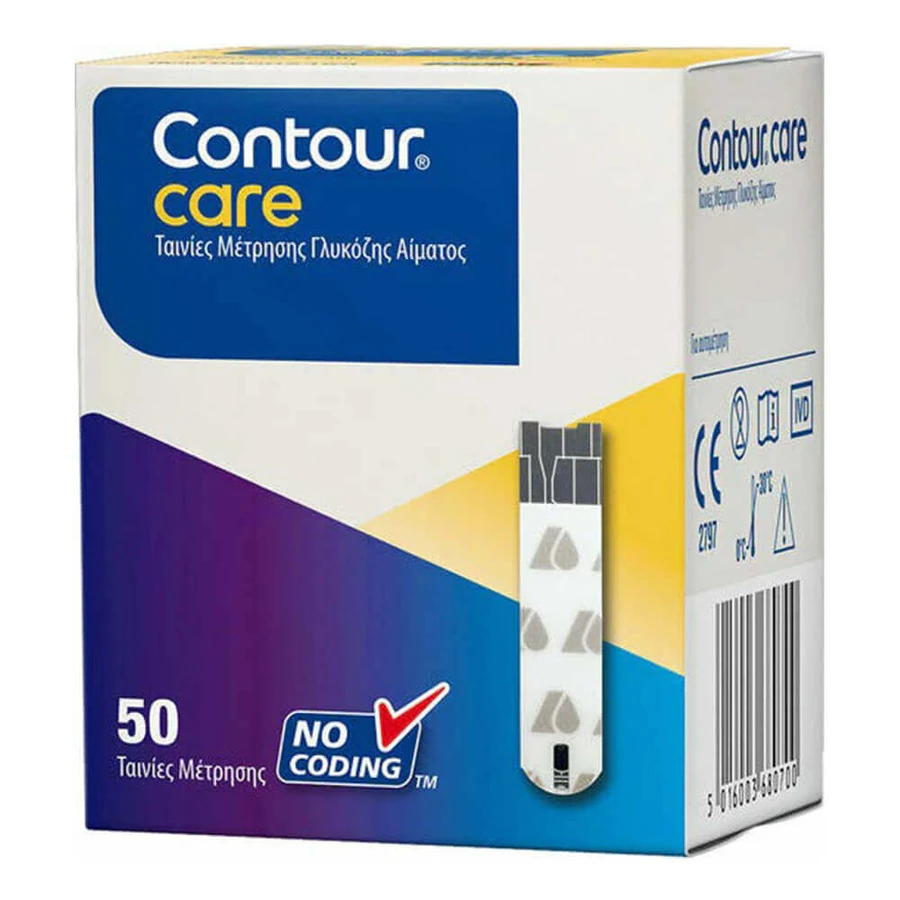 Ascensia Contour Care Taste de monitorizare a glicemiei 2x50 test