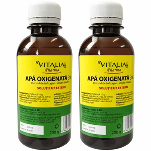 Waterstofperoxide 3%, 2x200 ml, Vitalia
