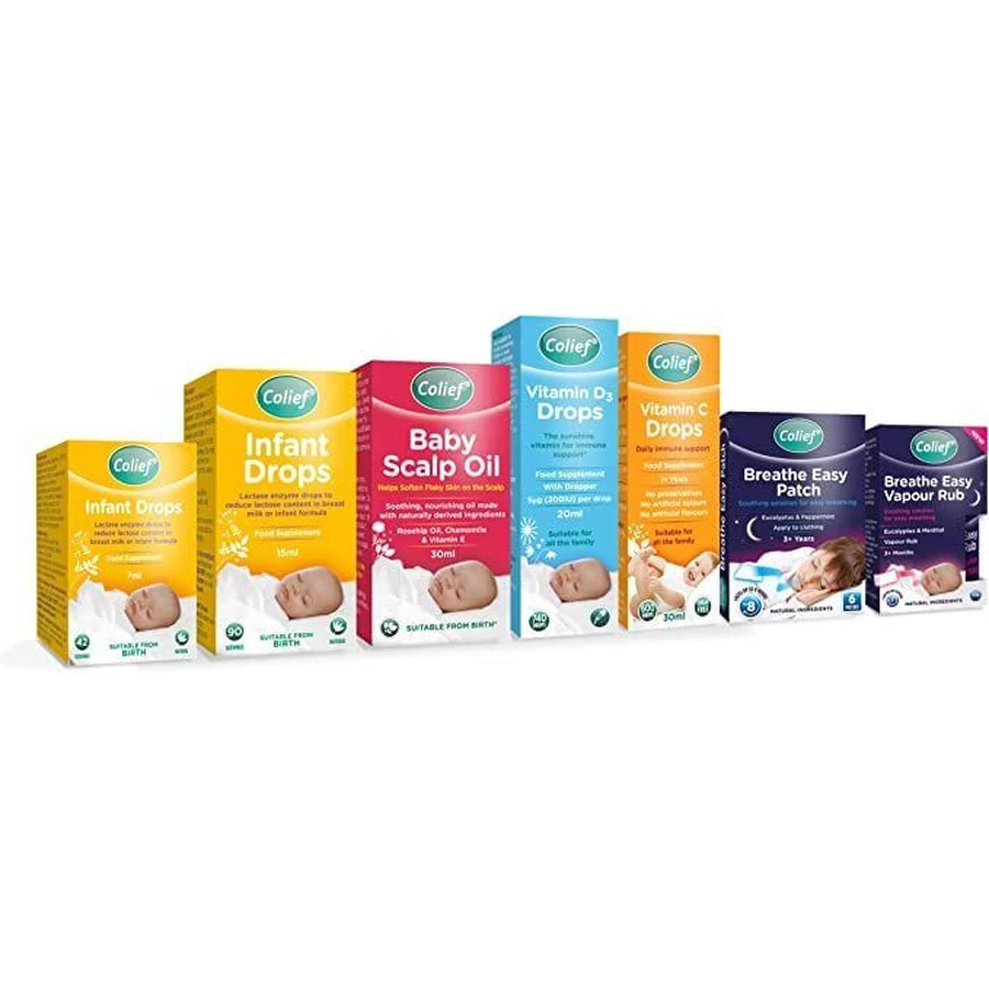 Colief Druppels met lactase-enzym voor zuigelingen, 2x15 ml