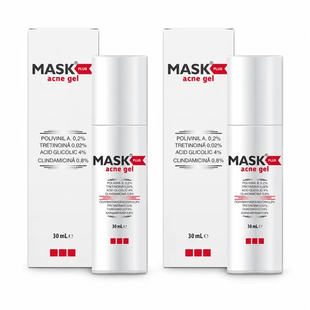 Mask Plus Acne Gel, 2x30 ml, Solartium: ceny i cechy