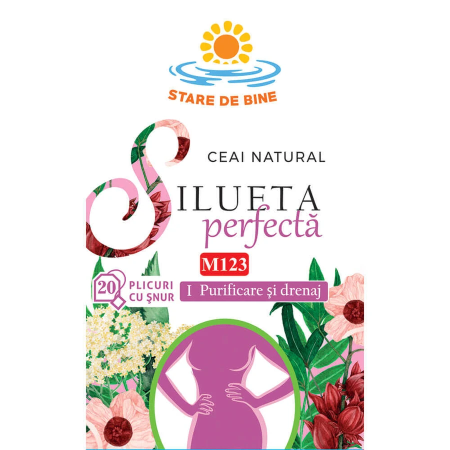 Silueta perfectǎ 1 Tea, purification and drainage M123, 5x20 sachets, Fares