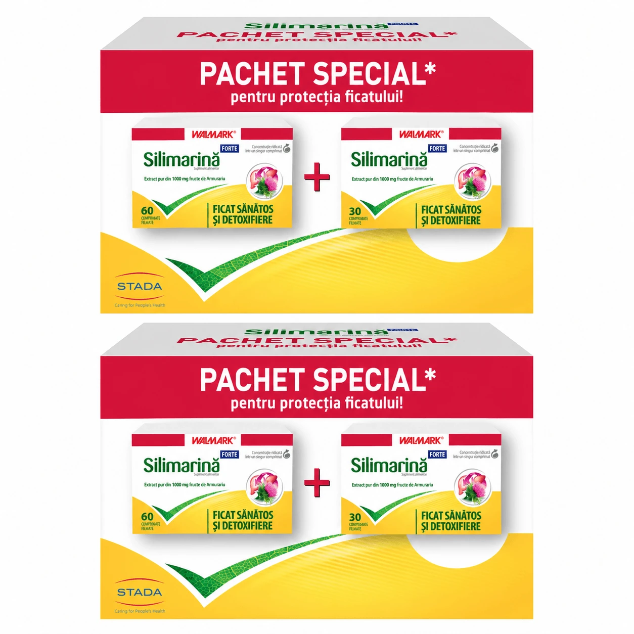 Silimarină Forte pack, 2x90 tablets, Walmark