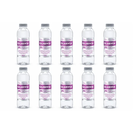 Qlarivia water met verlaagd deuteriumgehalte, 25 ppm, 10x500 ml, Mecro System