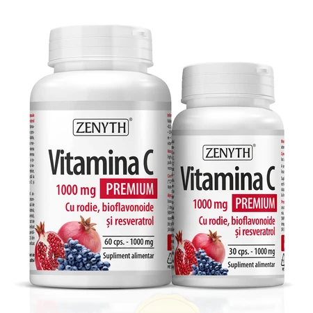 Witamina C Premium 1000 mg, 2 x 90 kapsułek, Zenyth: ceny i cechy