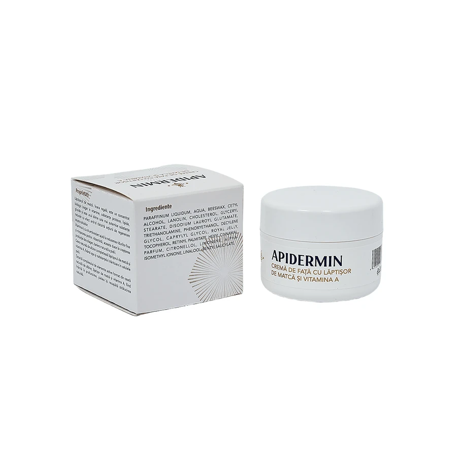 Apidermin face cream with royal jelly and Vitamin A, 2x50 ml, Complex Apicol Veceslav