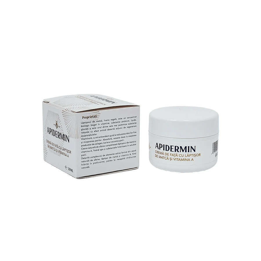 Apidermin face cream with royal jelly and Vitamin A, 2x50 ml, Complex Apicol Veceslav