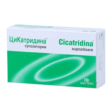 Cicatridina, 2x10 supozitoare, Farma-Derma Italia
