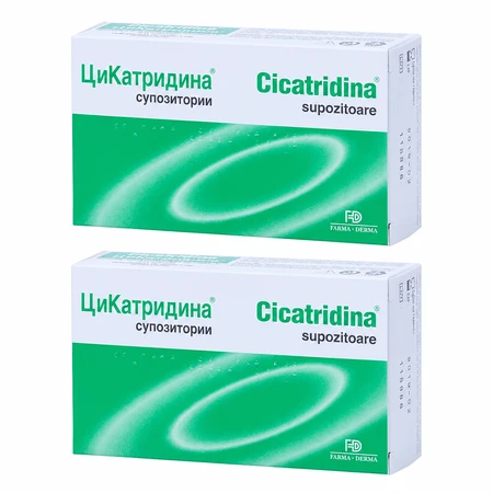 Cicatridina, 2x10 supozitoare, Farma-Derma Italia
