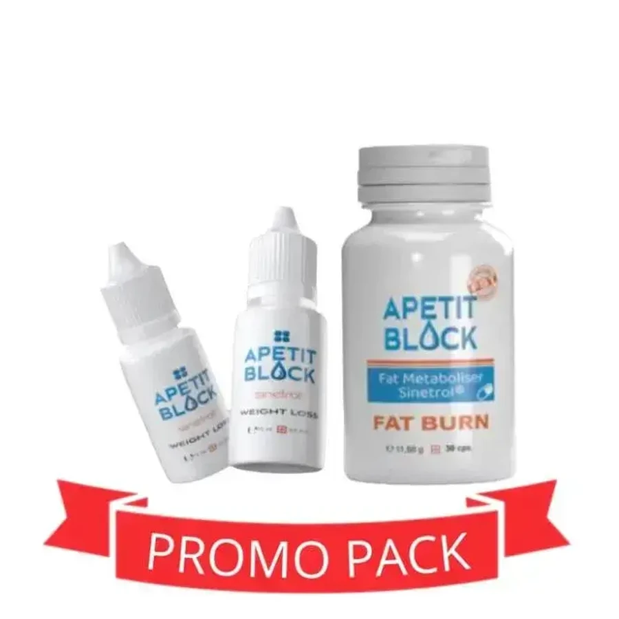 Apetit Block Sinetrol Set 60 capsules + 4x15 ml