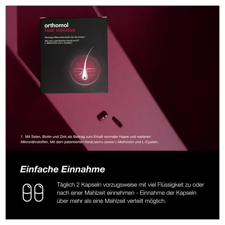 Orthomol Hair Intense Capsules 2x180 Capsules