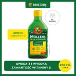 Ulei de pește Gold cu Omega-3, aromă de lămâie, 3x250 ml, Möller’s