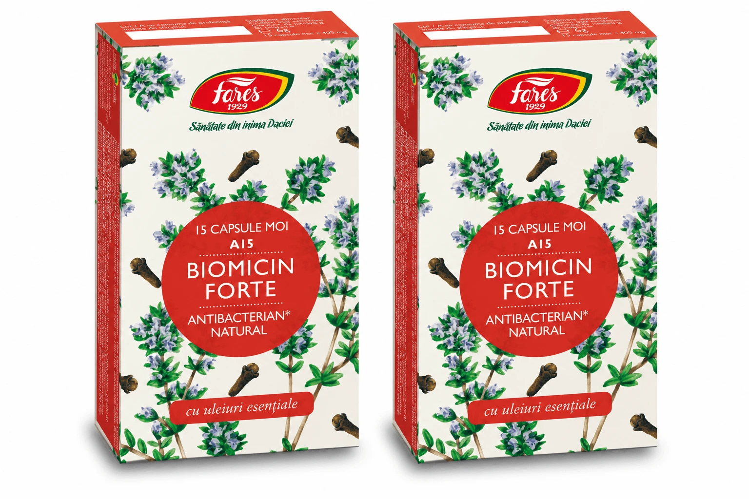 Biomicin Forte A15, 2x15 capsules, Fares