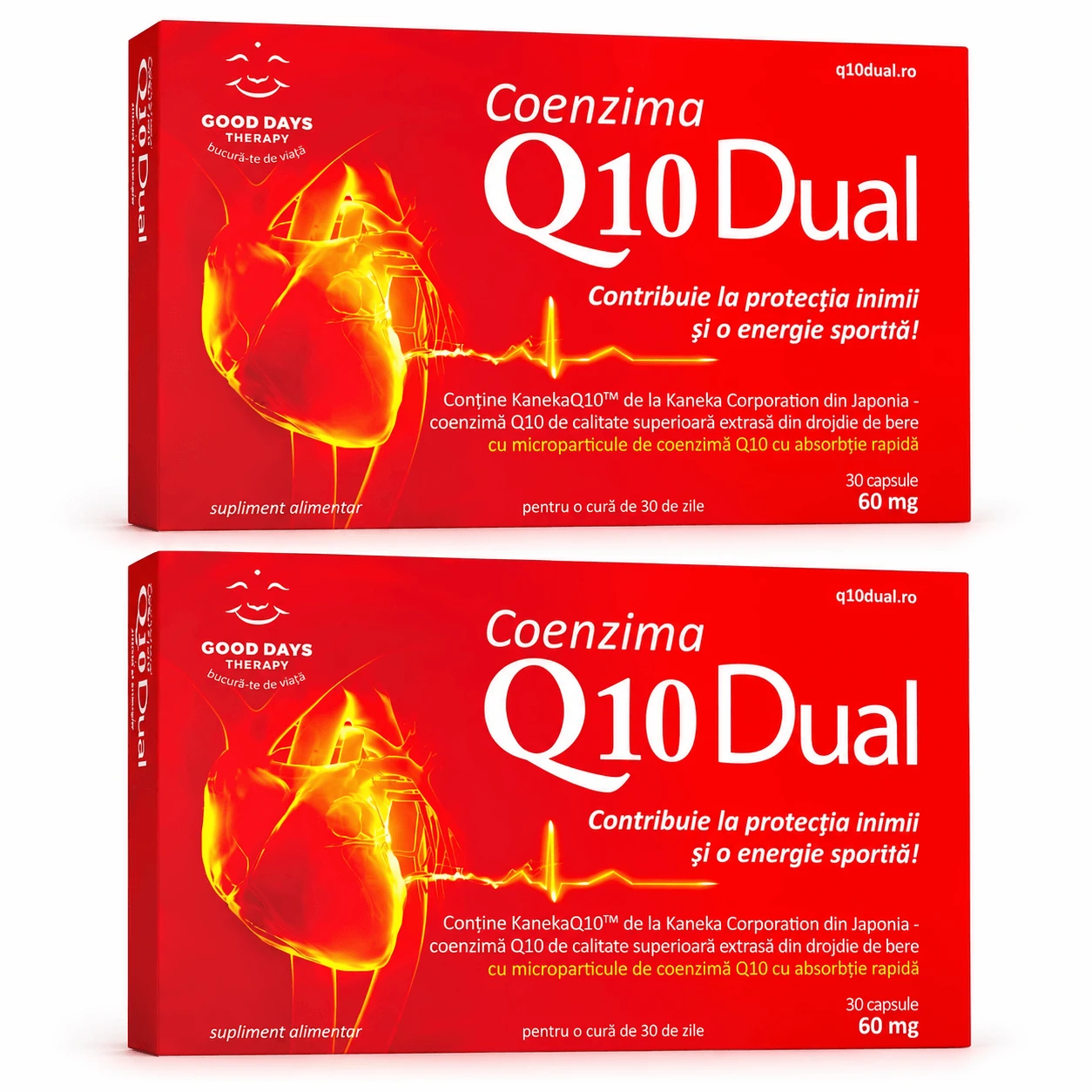 Coenzima Q10 Dual 60 mg, 2x30 capsules, Good Days Therapy