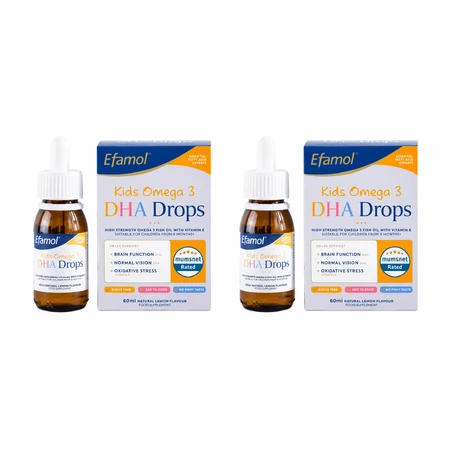 Gotas con Omega 3 DHA para niños, 2x60 ml, Efamol