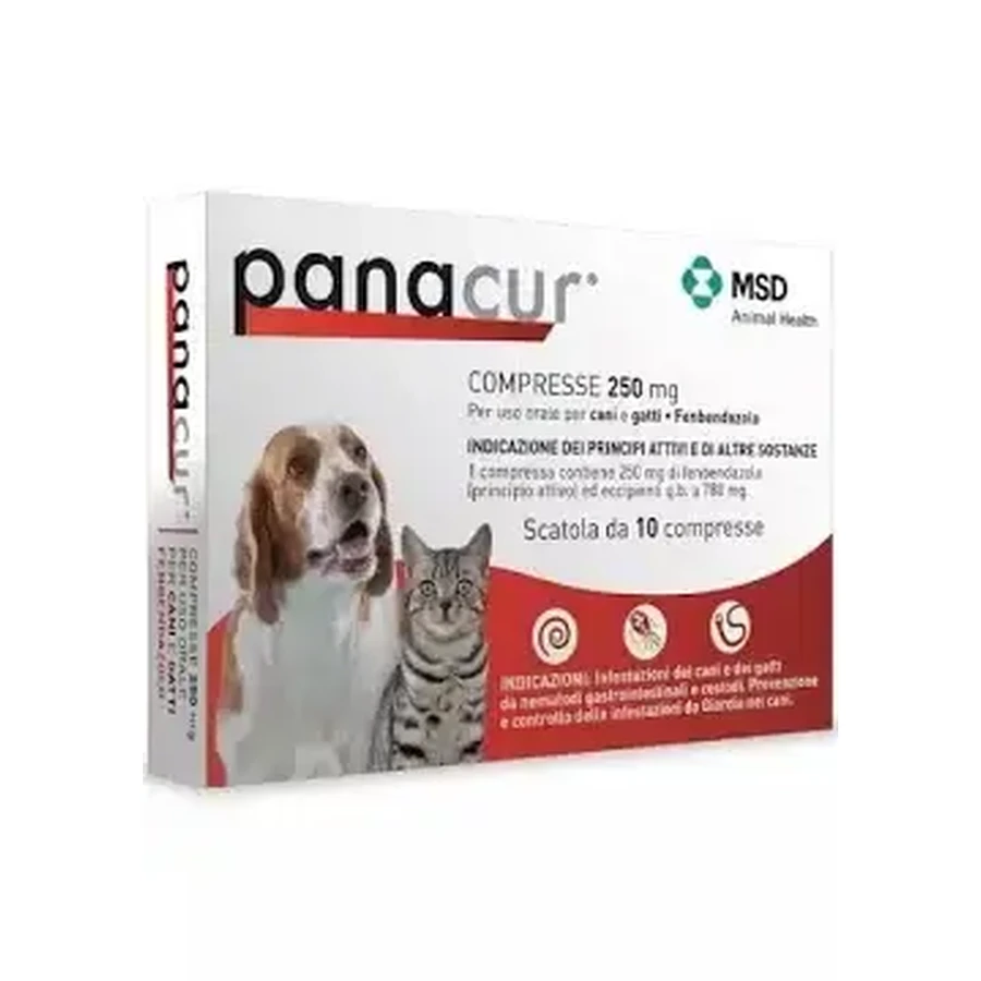 Panacur 250 mg, 2x10 tablets, MSD