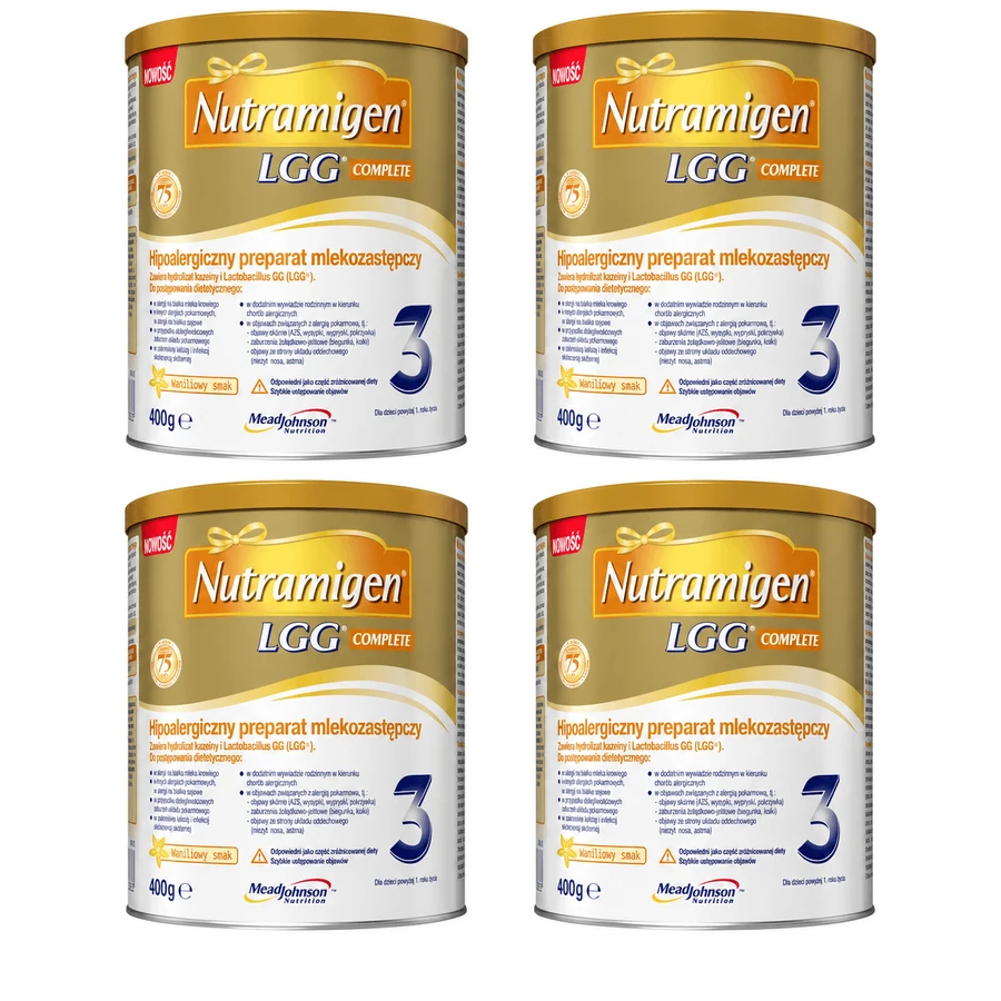 Nutramigen 3 LGG Complete, 4 x 400 g, Mead Johnson Nutrition