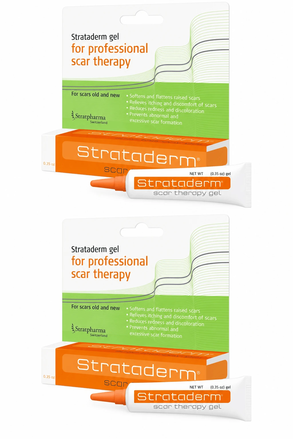 Strataderm 2x20 g Scar Therapy Silicone Gel for Scars, Burns & Allergies