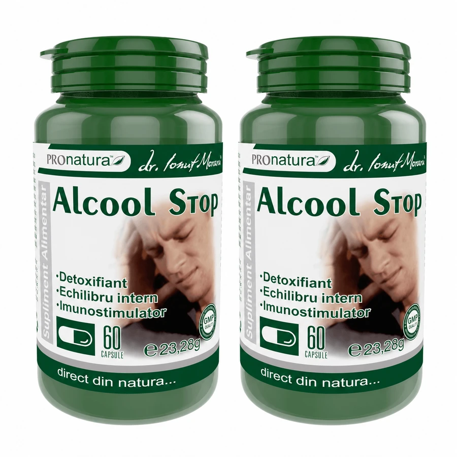 Alcohol Stop, 2x60 capsules, Pro Natura