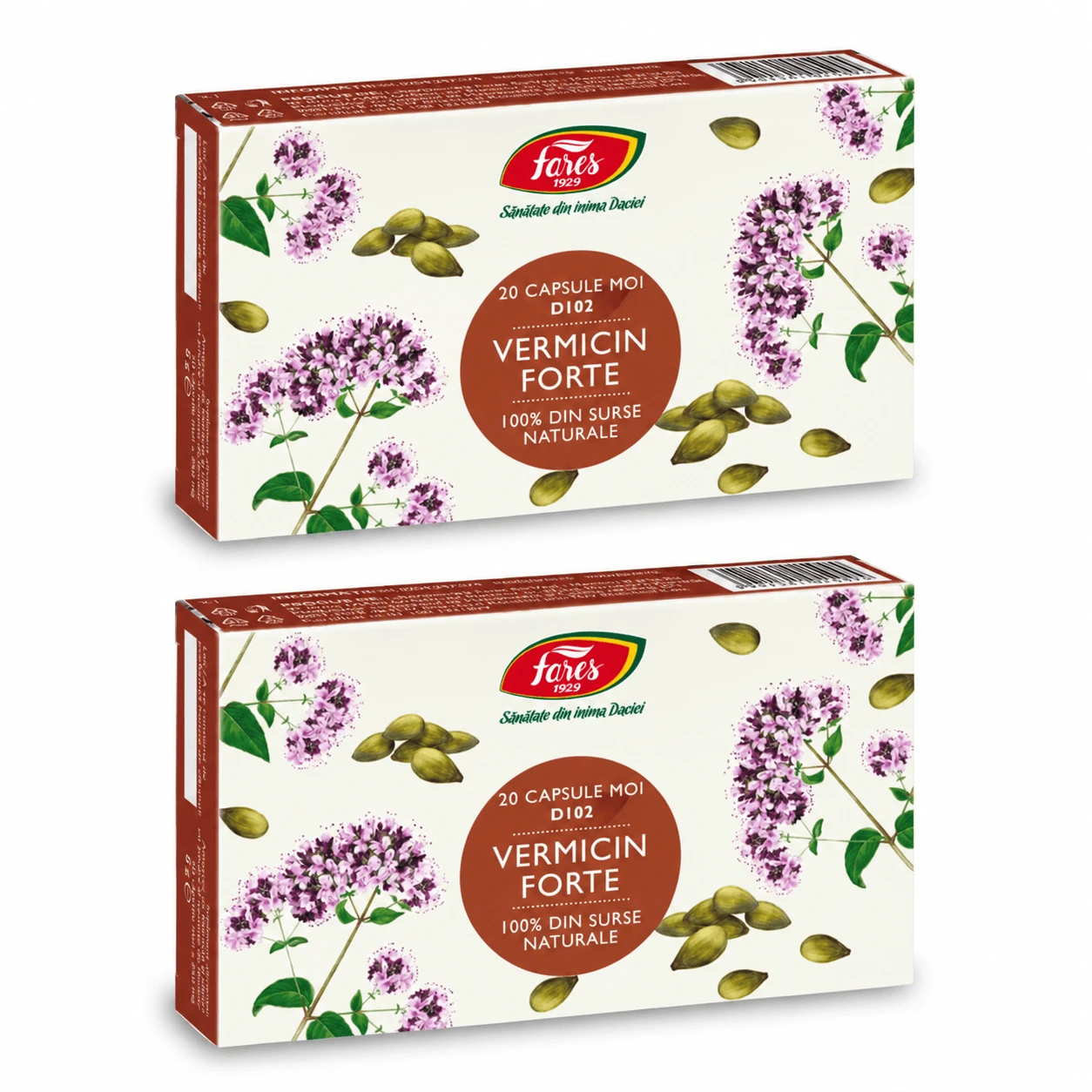Vermicin Forte, D102, 2x20 soft capsules, Fares
