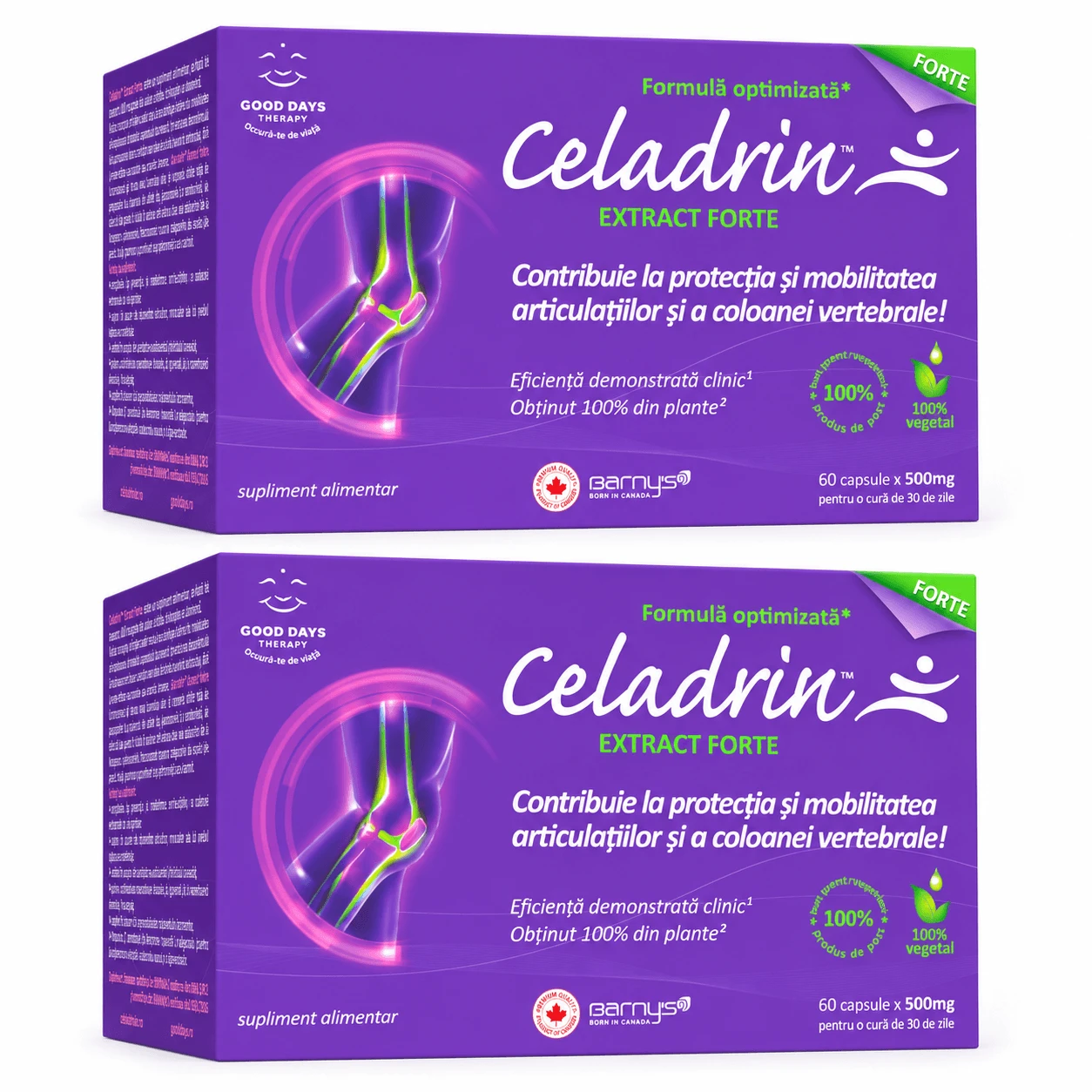 Celadrin Extract Forte 500 mg, 2x60 capsules, Good Days Therapy
