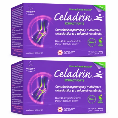 Celadrin Extract Forte 500 mg, 2x60 capsules