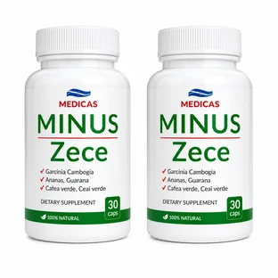 Minus zece (Meno dieci) kg, per dimagrire, 2x30 capsule, Medicas