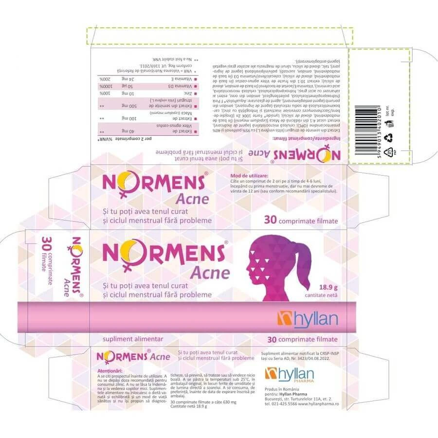 Normens Acne, 2x30 tablets, Hyllan