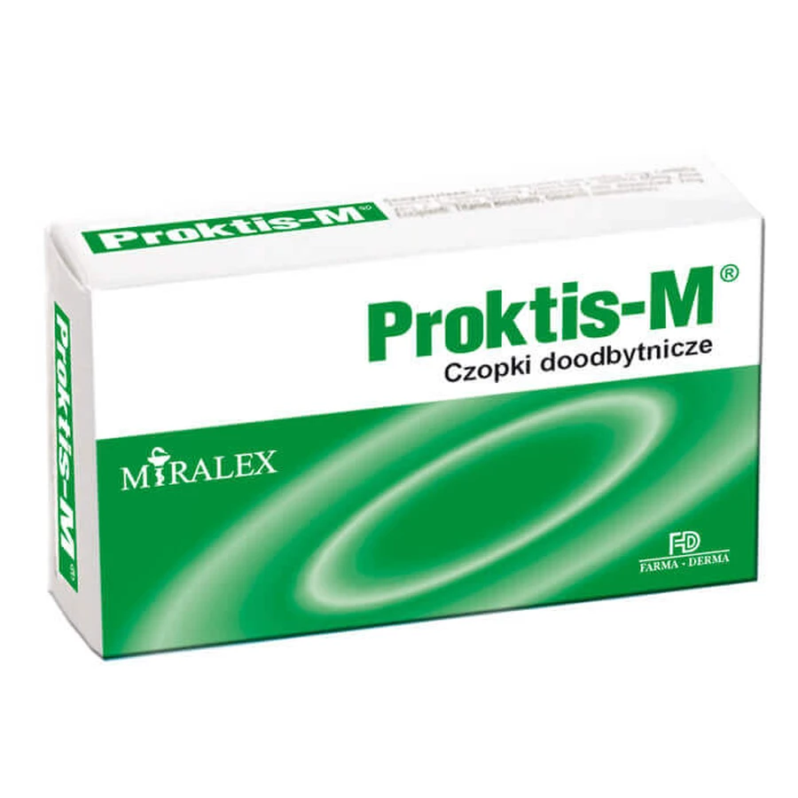 Proktis-M, rectal suppositories, 2 x 10 pieces