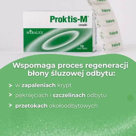 Proktis-M, rectal suppositories, 2 x 10 pieces