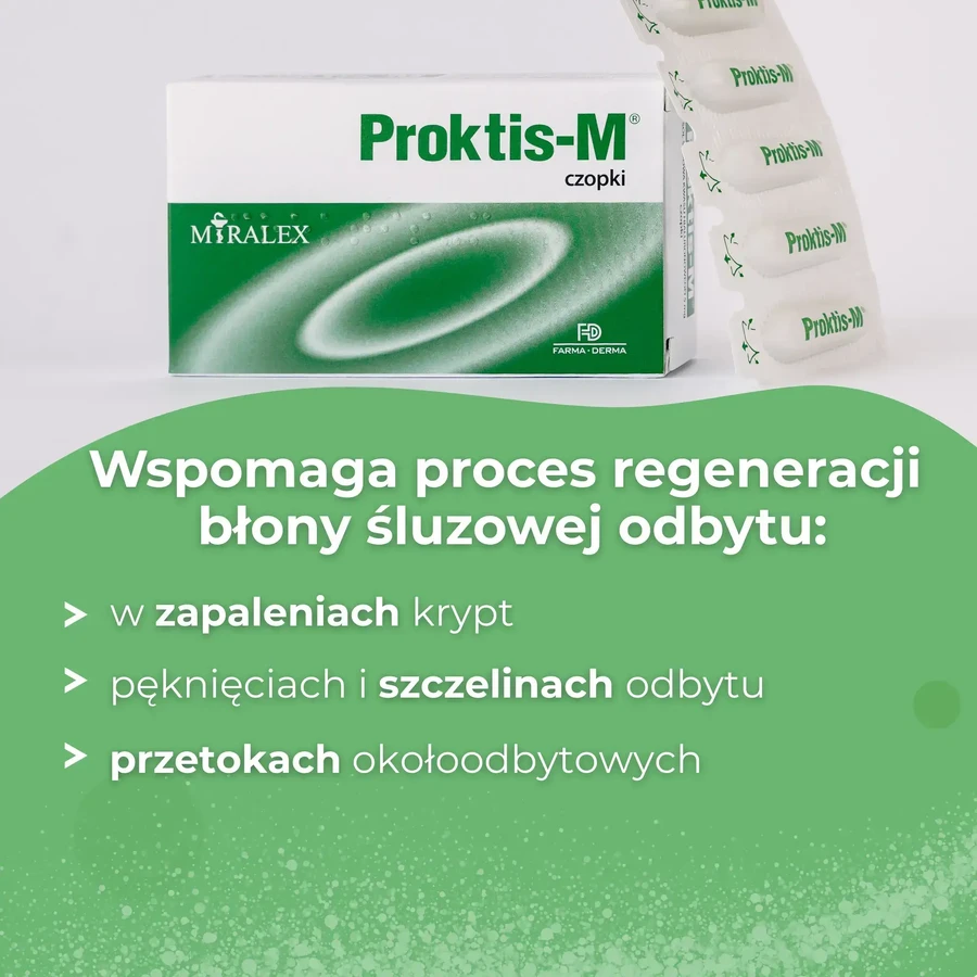 Proktis-M, rectal suppositories, 2 x 10 pieces