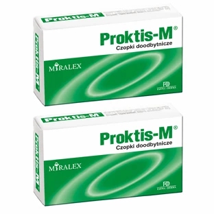 Proktis-M, rectal suppositories, 2 x 10 pieces