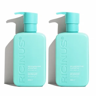 Șampon pentru regenerarea părului, 2x350 ml, Ricinus 