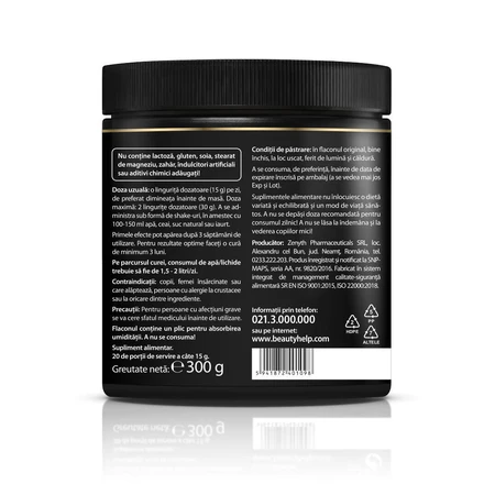 Beauty Help Ultra-Complex 9-in-1 Collagen Formula with Strawberry Flavour, 2x300 g, Zenyth