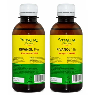 Rivanol 0,1 %, 2 × 200 g, Vitalia
