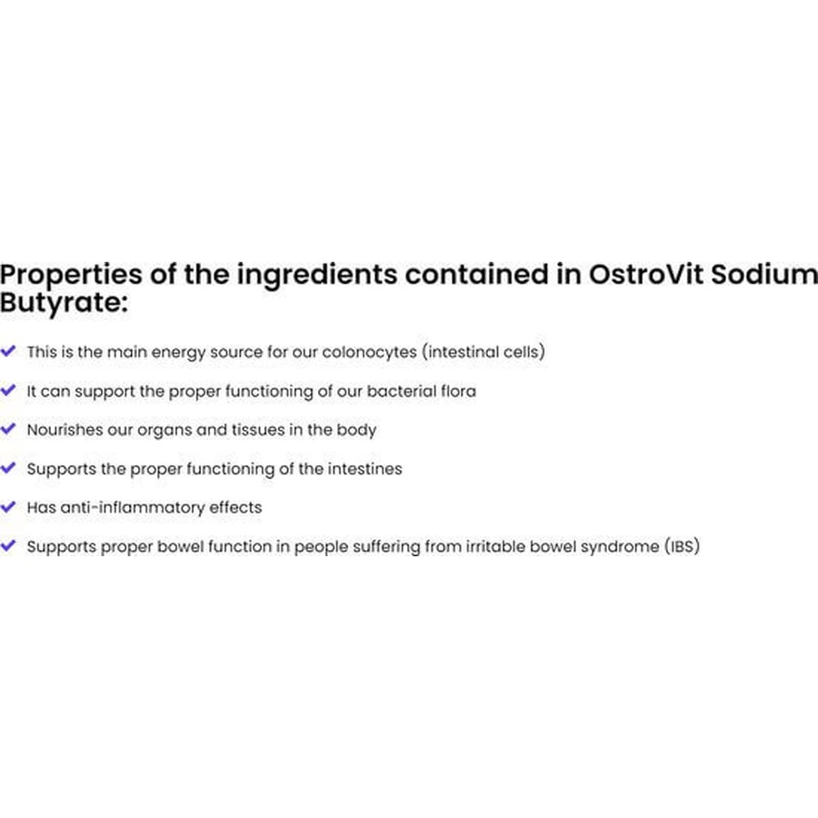 OstroVit sodium butyrate, 3x90 capsules