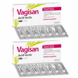 Suppositoires vaginaux à l'acide lactique Vagisan, 2 x 7 pièces, Vagisan