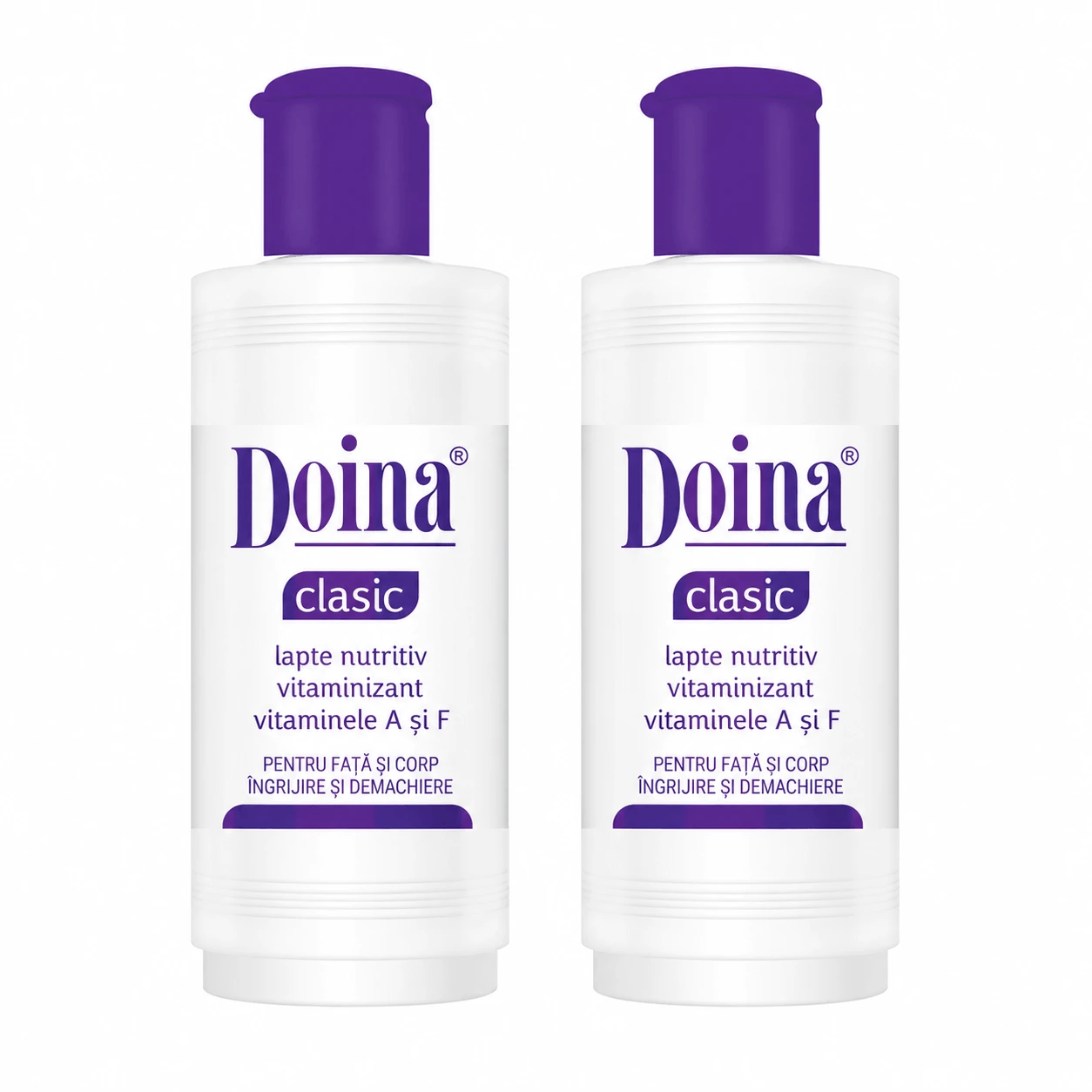 Doina Classic Vitamin-Enriched Nourishing Milk, 2x200 ml, Farmec