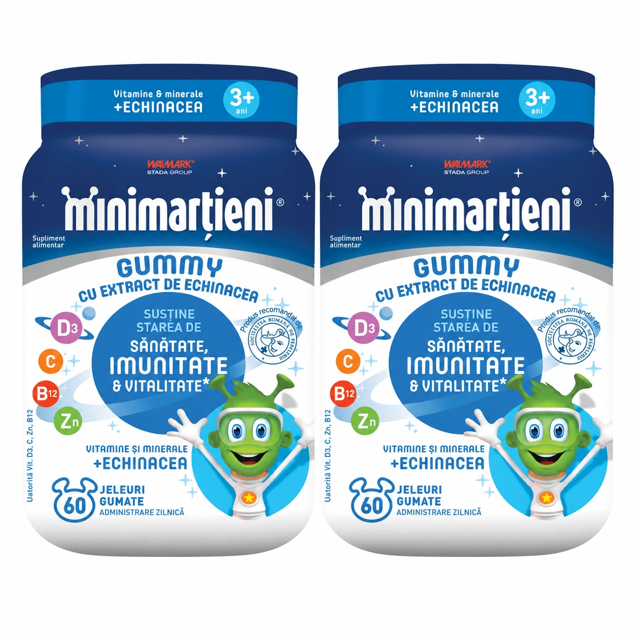 Minimartini Jellies with Echinacea Gummy, 2x60 jellies, Walmark