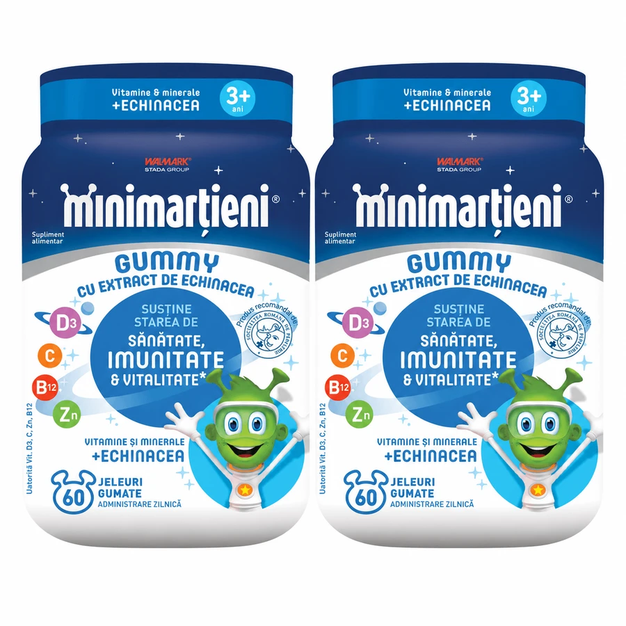 Minimartini Jellies with Echinacea Gummy, 2x60 jellies, Walmark