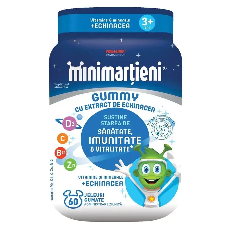 Minimartini Jellies with Echinacea Gummy, 2x60 jellies, Walmark