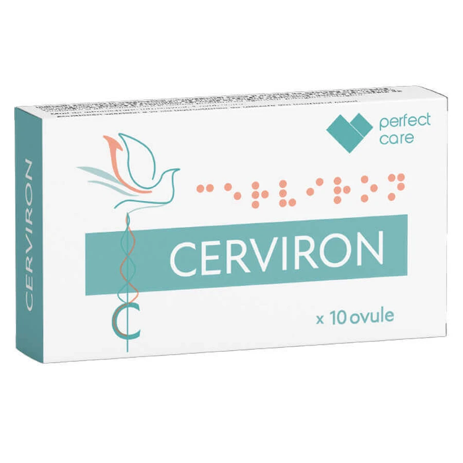 Cerviron, 2x10 vaginal suppositories, Perfect Care