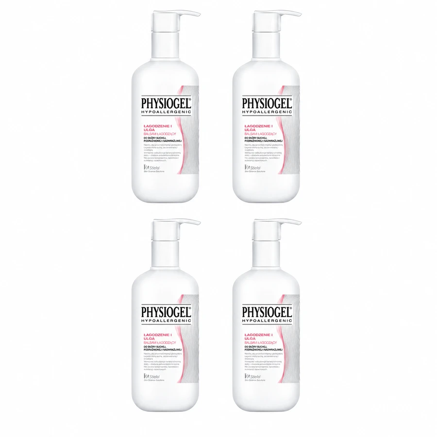 Physiogel, 4x400 ml Soothing and Relieving Lotion, dry, irritated and hypersensitive skin