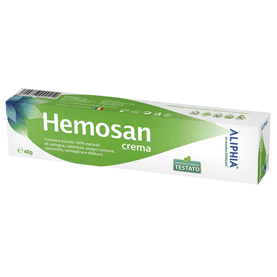 Hemosan Aliphia cream for inflamed areas, 2x40 g, Exhelios