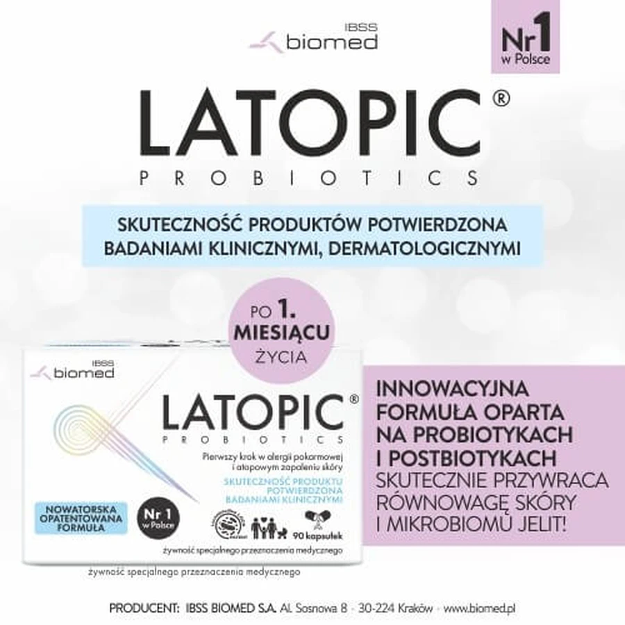 Latopic Probiotice, 90 capsule, Biomed