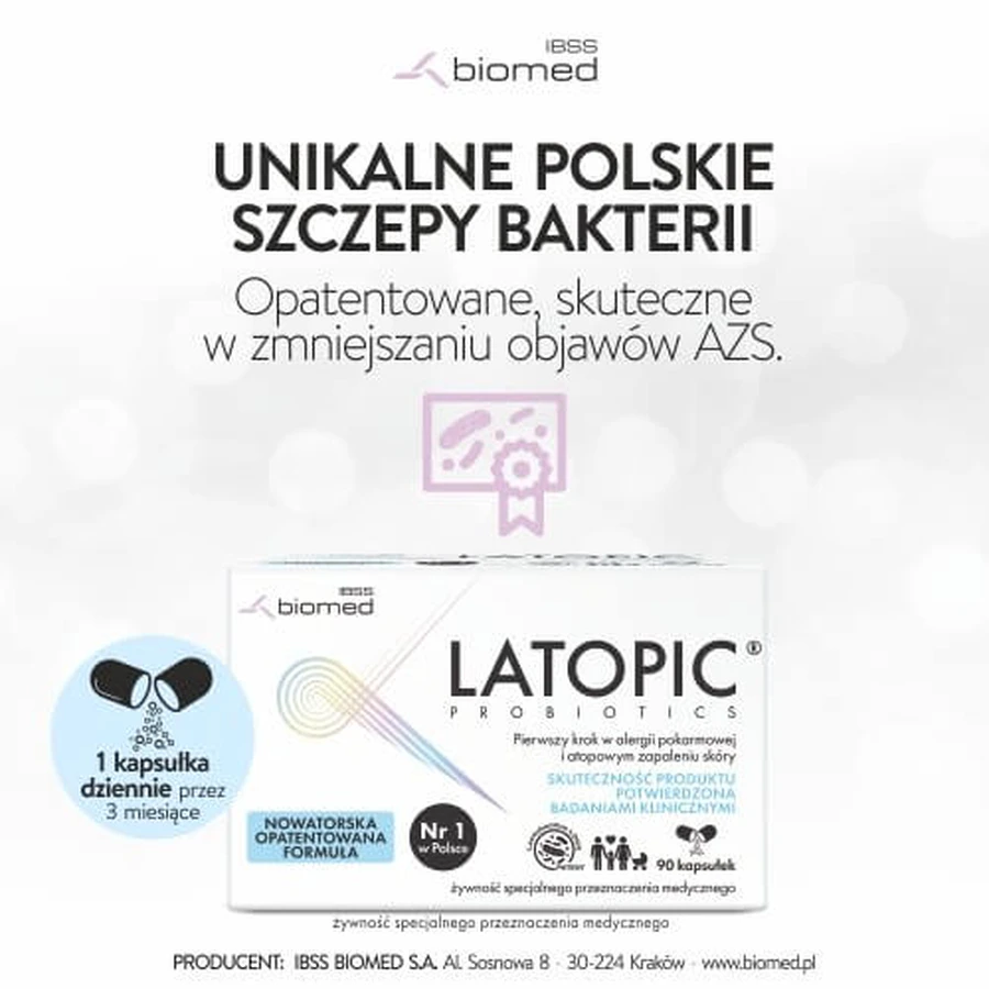 Latopic Probiotice, 90 capsule, Biomed