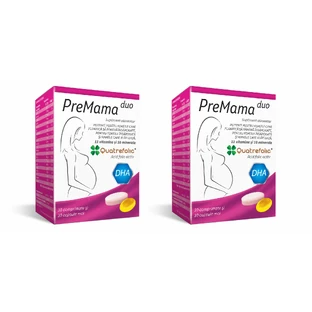 Complex de mulivitamine PreMama Duo, 2x30 comprimate, Alkaloid