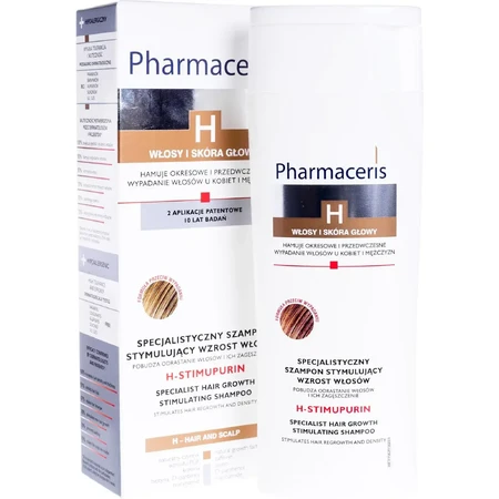 Pharmaceris H Stimupurin, Shampoo voor haargroei, 2x250 ml