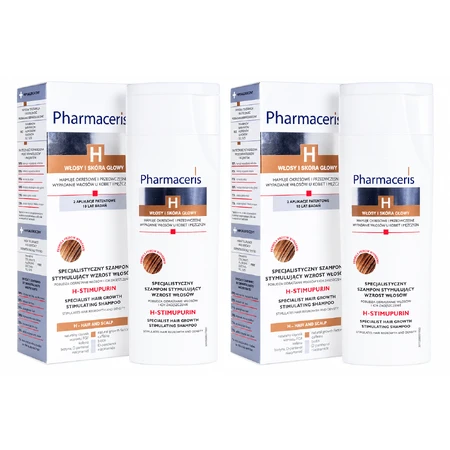 Pharmaceris H Stimupurin, Shampoo voor haargroei, 2x250 ml