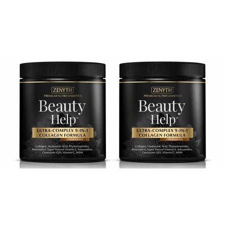 Beauty Help Ultra-Complex 9-in-1 Collagen Formula Schokoladengeschmack, 2x300 g, Zenyth