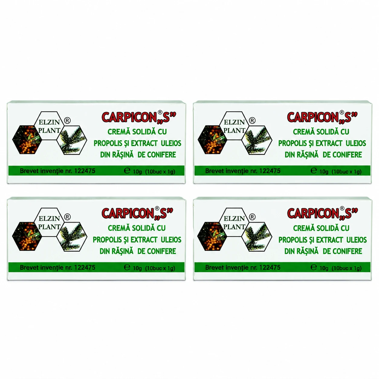 Suppositories Carpicon S, 4x10 pieces x 1 g, Elzin Plant